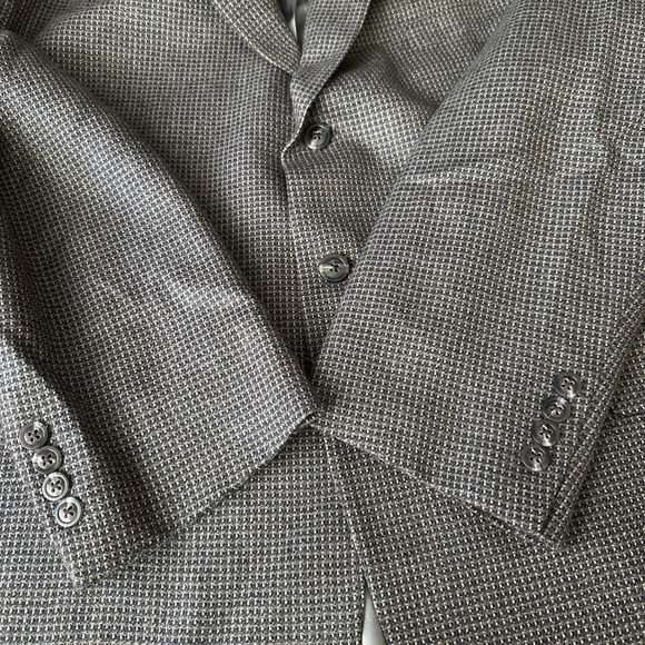Vintage Hart Schaffner Marx Nordstrom Blazer Size 46 Houndstooth Preppy - Picture 6 of 10